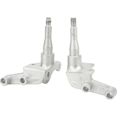 Embout de roue 14mm pivot de direction axe fusée en acier argenté pour go kart quad ATV 50-250cc (1/5)
