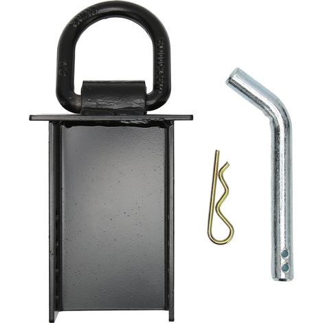 Ancrage en acier robuste pour benne, anneau en D réglable 5400lbs, charge de travail élevée, kit de fixation pour remorque, remplacement facile. (1/5)
