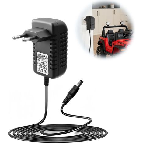 6V 800ma Chargeur Voiture Électrique Enfant pour SUV et ATV Conduite électrique sur Jouets Moto Voiture Voitures Électriques d'enfants Electric Ride-Ons Accessoires 5,5 mm 2,1 mm (1/5)