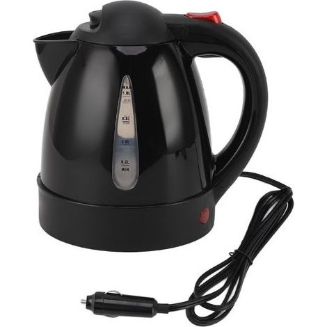 Bouilloire électrique 12V 150W 1L pour voiture, arrêt automatique, intérieur acier inoxydable, idéale SUV et berlines (1/5)