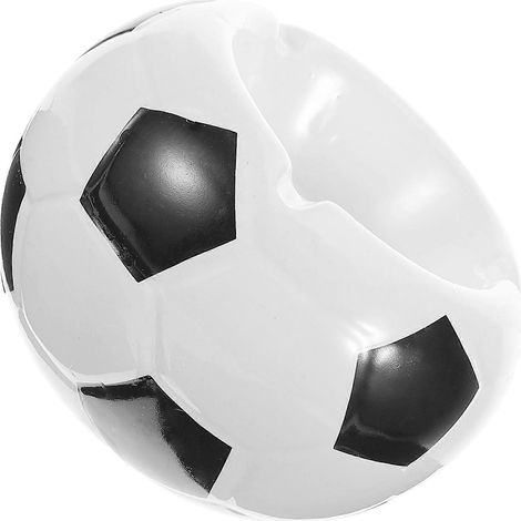 Cendrier en céramique en forme de ballon de football, cendrier de bureau décoratif en forme de ballon de football, mini cendrier en céramique en forme de ballon de football. (1/5)