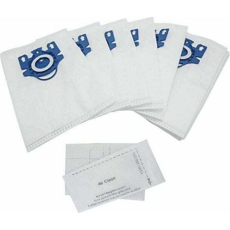 Lot de 10 sacs de rechange pour aspirateurs Miele HyClean 3D Efficiency GN Classic C1 Complete C2 C3 Series S2000 S5000 S8000. (1/5)