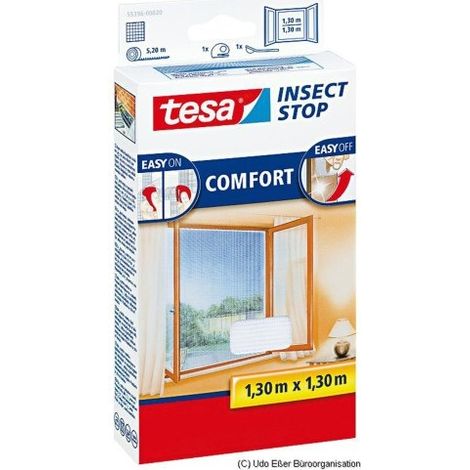 Mosquiteras para  ventana Tesa - 'Comfort' White 1,30 x 1,30 m