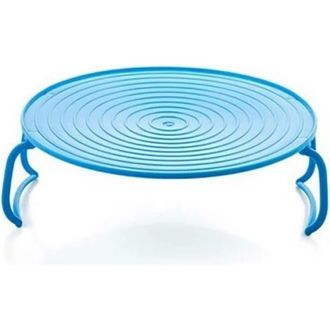 Cuiseur Vapeur - Etagere Multifonctionnelle Pour Micro-Ondes - Usage Cuisine - 1 Piece - Bleu