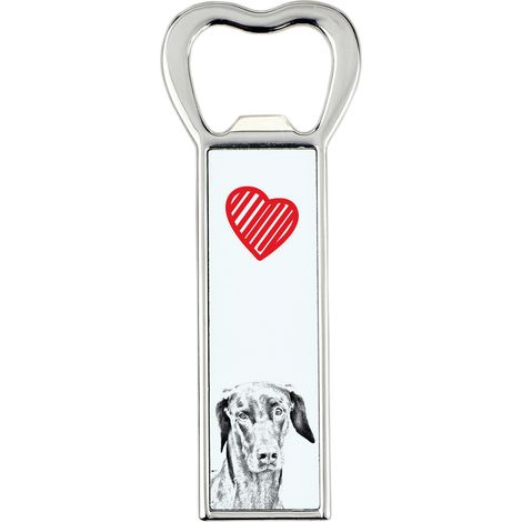 Doberman, Dobermann - apribottiglie con un cane, apri frigo personalizzato, regalo unico per uomo di Art-Dog (1/5)