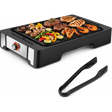 COSTWAY Griglia Barbecue Elettrica, 2300W Piastra Grill Elettrica (1/5)