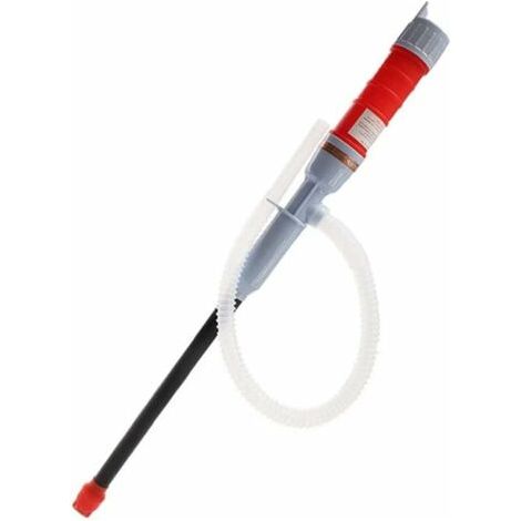 Red Electric Transfer Siphon Pump Battery Liquid Water Battery Operated Pump Siphon Hose Petrol Gas Fuel Hand Pump Suction (1/5)
