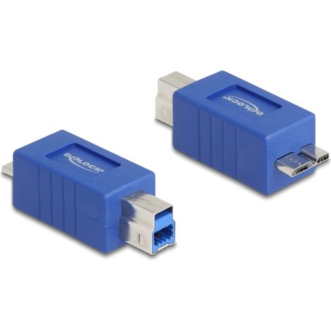 Delock Adaptador USB 5 Gbps USB Tipo-B macho a USB Micro-B macho (cruzado)
