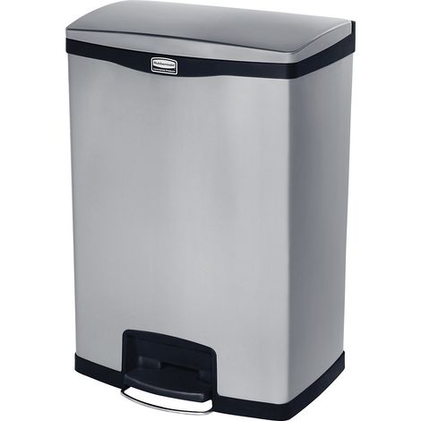 Rubbermaid, Collecteur de tri à pédale SLIM JIM®, en inox, (1/5)
