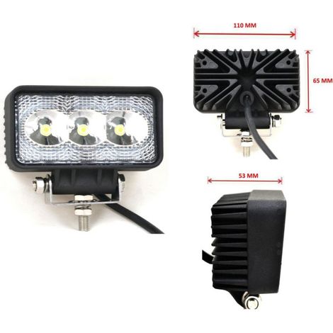 Universelle Mini-LED-Halogen-Scheinwerfer-Arbeitslampe 12V–24V für Auto, Offroad, Bus, Van, Lkw