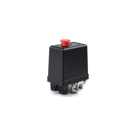 Régulateur de Pression D'air 220V Soupape de Compresseur D'air 4 Trous Commutateur de Compresseur D'air pour Une Réduction Rapide de la Pression (1/5)