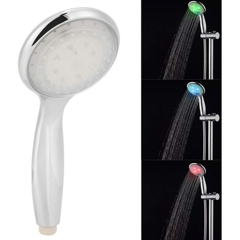 CCYKXA Duschkopf mit Temperaturregelung, LED-beleuchteter Duschkopf, LED-Duschkopf, Duschkopf mit Beleuchtung (1/5)