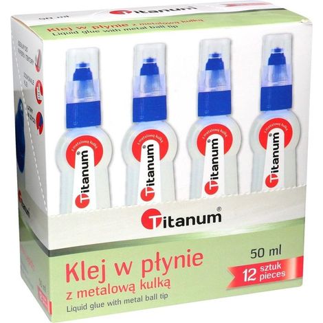 Flüssigkleber mit Metallkugel 50 ml (12 Stück)