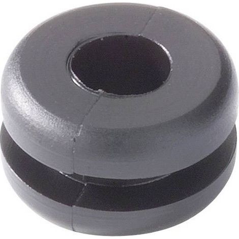Passe-câbles HellermannTyton HV1206-PVC-BK-M1 633-02060 Ø max. des bornes 10 mm PVC noir 1 pc(s) S14068