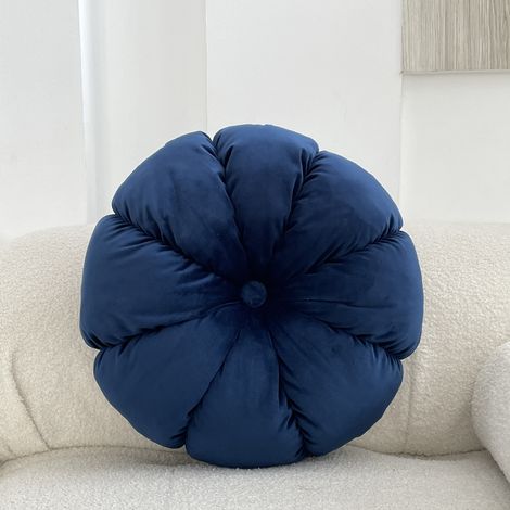 Coussin de citrouille futon fait à la main, coussin de canapé plissé, coussin de chaise de bureau, oreiller de fenêtre flottant
