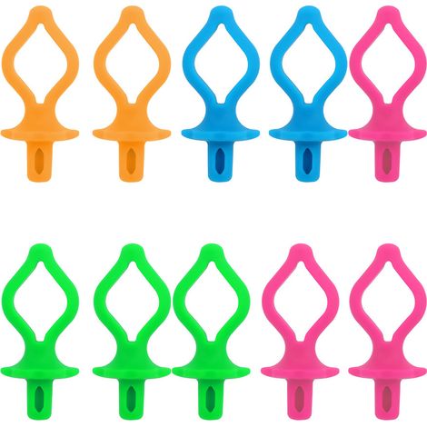 10 étuis à canette en silicone avec clip de fixation anti-perte de fil et outil de maintien de la canette (1/5)