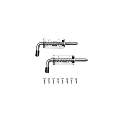 2 Pièces Loquet à Ressort, Verrou de Porte en Acier Inoxydable Dur, Loquet à Ressort Haute Résistance, Adapté aux Camions, Jardins, Entrepôts