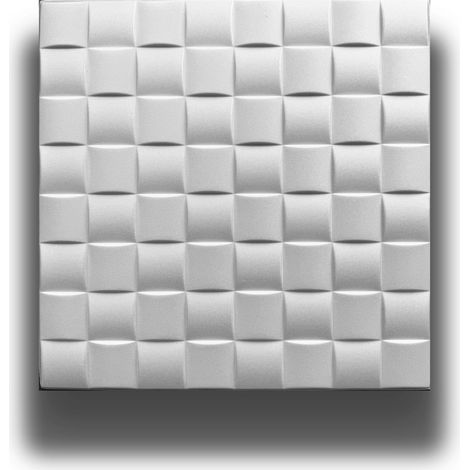 10 o 20mq (40 oppure 80 pezzi) di pannello decorativo 3D a soffitto in EPS isolante 50x50cm PLUTON-Pacco da 10 metri quadrati
