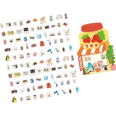Set mit 2 dekorativen PET-Planeraufklebern für Scrapbooking, Fotoalben, Tagebücher, Notizbücher und Laptops (1/5)