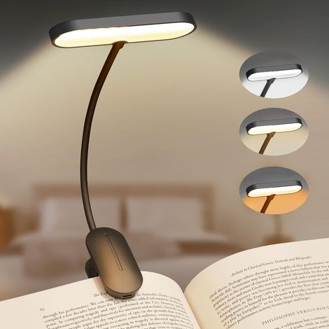 Lampe de lecture pour lire la nuit, 3 modes couleur et 70 heures (1/5)