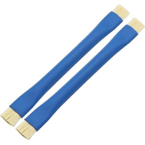 Lot de 2 brosses antistatiques isolantes pour le nettoyage et la réparation de cartes mères de téléphones portables (PCB/BGA), bleues (1/5)