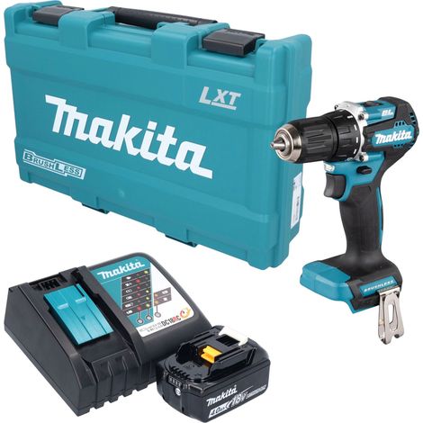 Trapano avvitatore a batteria Makita DDF 487 RM1K 18 V 40 Nm brushless + 1 batteria da 4,0 Ah + caricabatterie + valigetta (1/5)