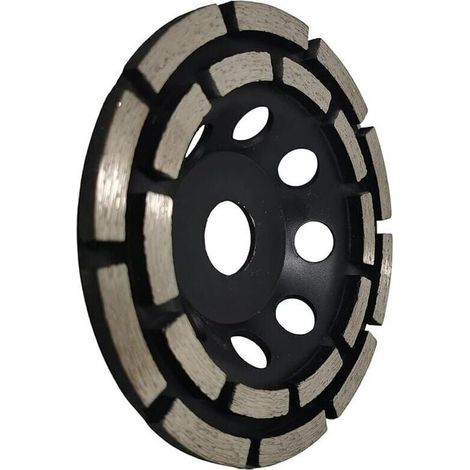 Disque Diamant Meuler et Poncer, Meule Abrasive Diamante 125mm x 22,23mm Double Range, pour Poncer Chape, Dalle Bton, Carrelage et Colle Carrelage. (1/4)