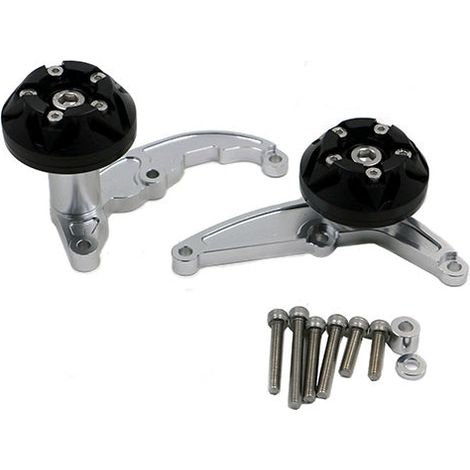 Kit Protection de Carters CNC Anodisés Noir CBR 600 RR 2007-2008 Gauche et Droit