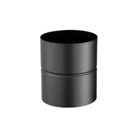 Poujoulat – Raccord fumisterie émaillé pour poêle à bois – Diamètre 130mm – Couleur noir mat – Conduit pour espaces confinés