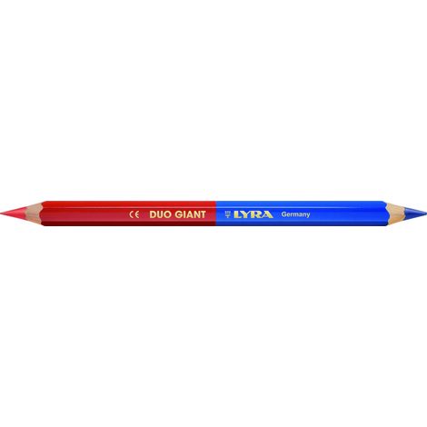 CRAYON DE MARQUAGE LYRA DUO GIANT ROUGE ET BLEU EN BOÎTE DE 100 -2930103