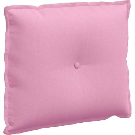 Coussin de dossier rose 60 x 19 50 cm cale lit canapé (1/5)