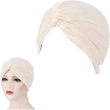 Turban Cheveux - Turban Pour Femme Universel - Turban À Motif Tie-Dye - Pré-Noué Avec Nœud Torsadé - 1 Pièce (1/5)