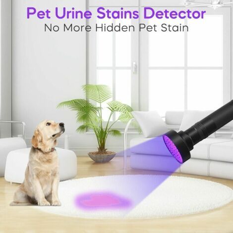 Lampe Torche UV avec 100pcs LED - Détecteur de Lumières Fluorescentes, Urine d'Animaux, Taches de Tapis, Punaises de Lit (1/4)