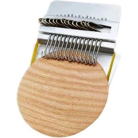 Petit outil de couture - 14 aiguilles - Outil de couture en bois - Planche de 6,5 cm de diamètre - Répare chaussettes et vêtements rapidement et facilement - Portable (1/5)
