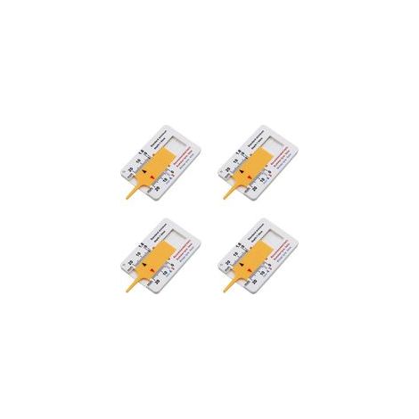 Jauge de Profondeur de Bande de Roulement de Pneu 0-20 mm pour Voiture Moto Van SUV camions(4 Pièces) (1/4)
