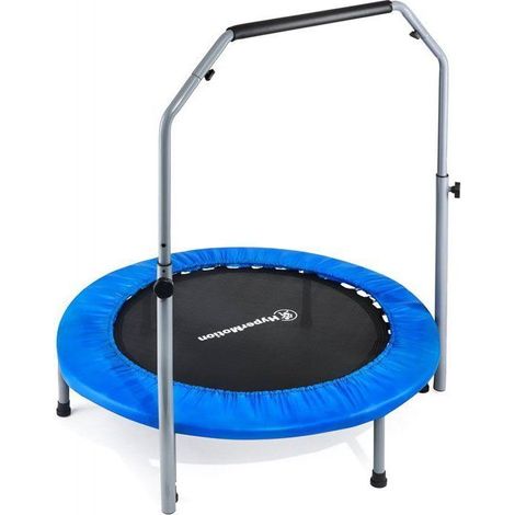 Trampolín fitness plegable con barra de equilibrio ajustable - 96 cm