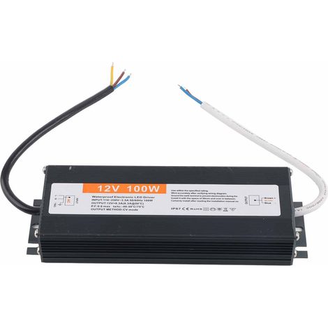 100-W-Ultradünnes, wasserdichtes Netzteil/Transformator-Adapter/LED-Treiber AC110–250/DC12V (1/5)