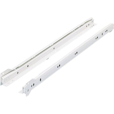 Hettich – Coulisse pour tiroir 600 mm – Charge maximale 30 kg – Système de coulisse à billes – Pour bois dur – Blanc