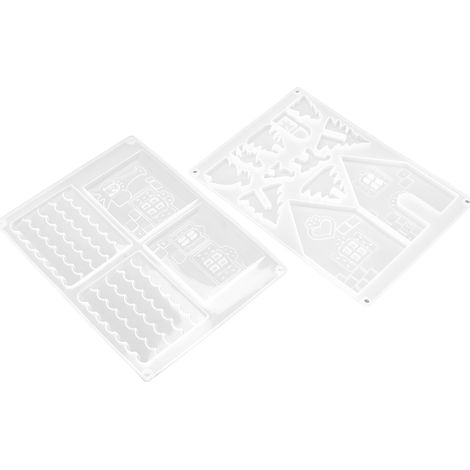 Kit de maison à glaçons en résine époxy cristal brillante à faire soi-même, avec moule en silicone (1/5)