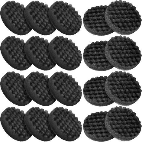 Lot de 20 Mousses Filtrantes Type Œuf pour Filtre Canister Fluval FX4 FX5 FX6 - Éponges Noires 17x17x4cm Rechange Bio-Mécanique (1/5)