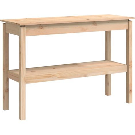 Table console,Table d'appoint,Bout de canapé 110x40x75 cm Bois massif de pin CFW57250 (1/5)