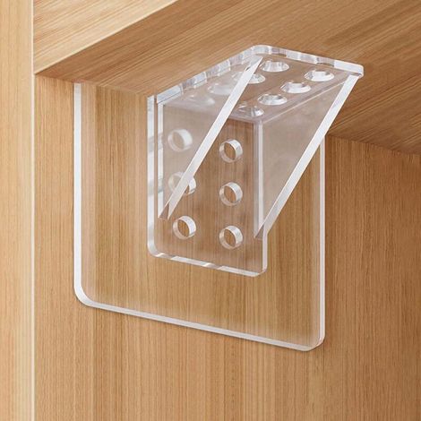 Set mit 8 unsichtbaren Regalträgern