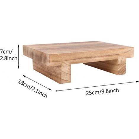 Marchepied en Bois Robuste pour Adultes – Tabouret Polyvalent pour Lit Haut, Cuisine, Salle de Bain et Placard (1/3)