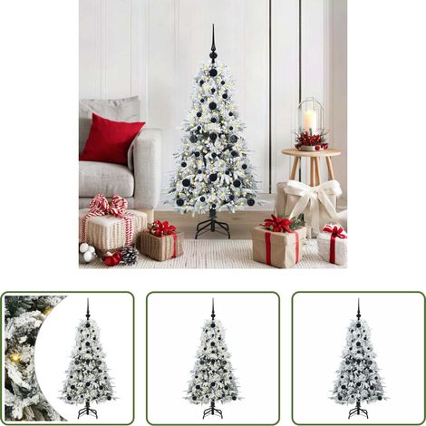 Künstlicher Baum -  Künstlicher klappbarer Weihnachtsbaum Weiß 120 cm PE und PVC