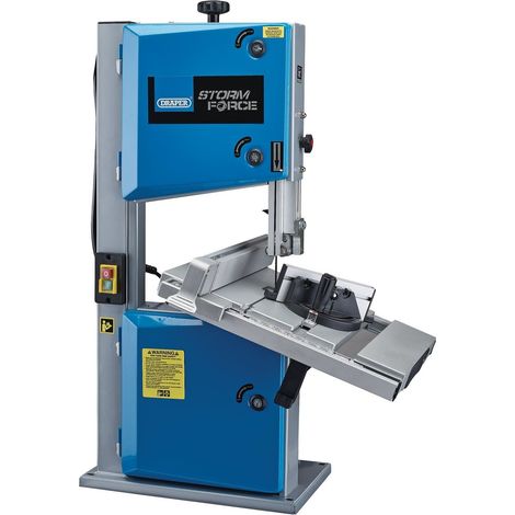 Draper Storm Force 245mm 420W Bandsaw with 230V Power, 120mm Cutting Depth, 1400rpm, 45-Degree Tilt, Includes Stand or Bench Mounting