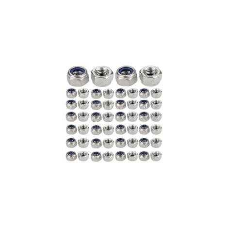 100pcs M5 Écrous Autobloquants Écrous M5 Écrous Acier Inoxydable Écrous M5 Écrous M5 Écrous M5 Acier Inoxydable Écrous de Sécurité Écrous de Sécurité (1/5)