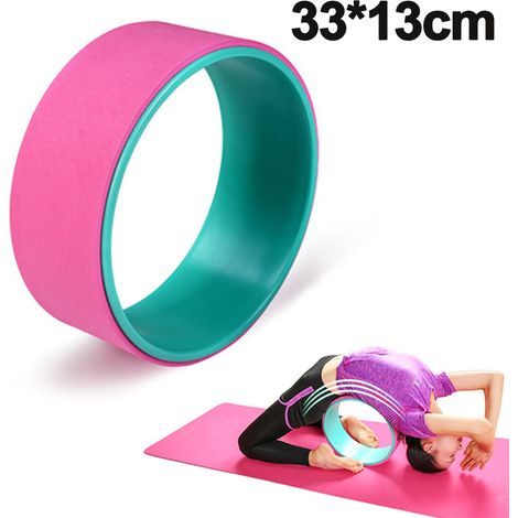 Roue de yoga - La roue de yoga la plus robuste et confortable pour vos postures, idéale pour les étirements, l'amélioration de la flexibilité et des flexions arrière. (1/5)