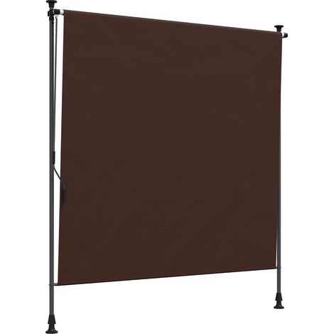 vidaXL Outdoor Roller Blind Brown 120 x 270 cm