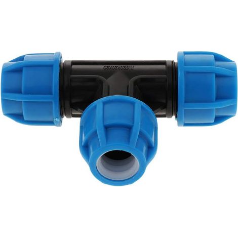 Connecteur de Tuyau en T pour Tuyau d'Arrosage Raccord d'Accouplement en Plastique Coupleur de Tuyaux d'Arrosage Connecteur de Tuyaux - 20mm (1/5)