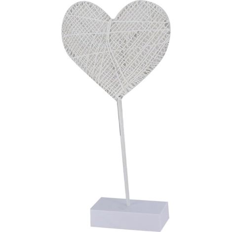 Led Forme De C ur Rotin Petite Lampe De Table D corative (1/5)